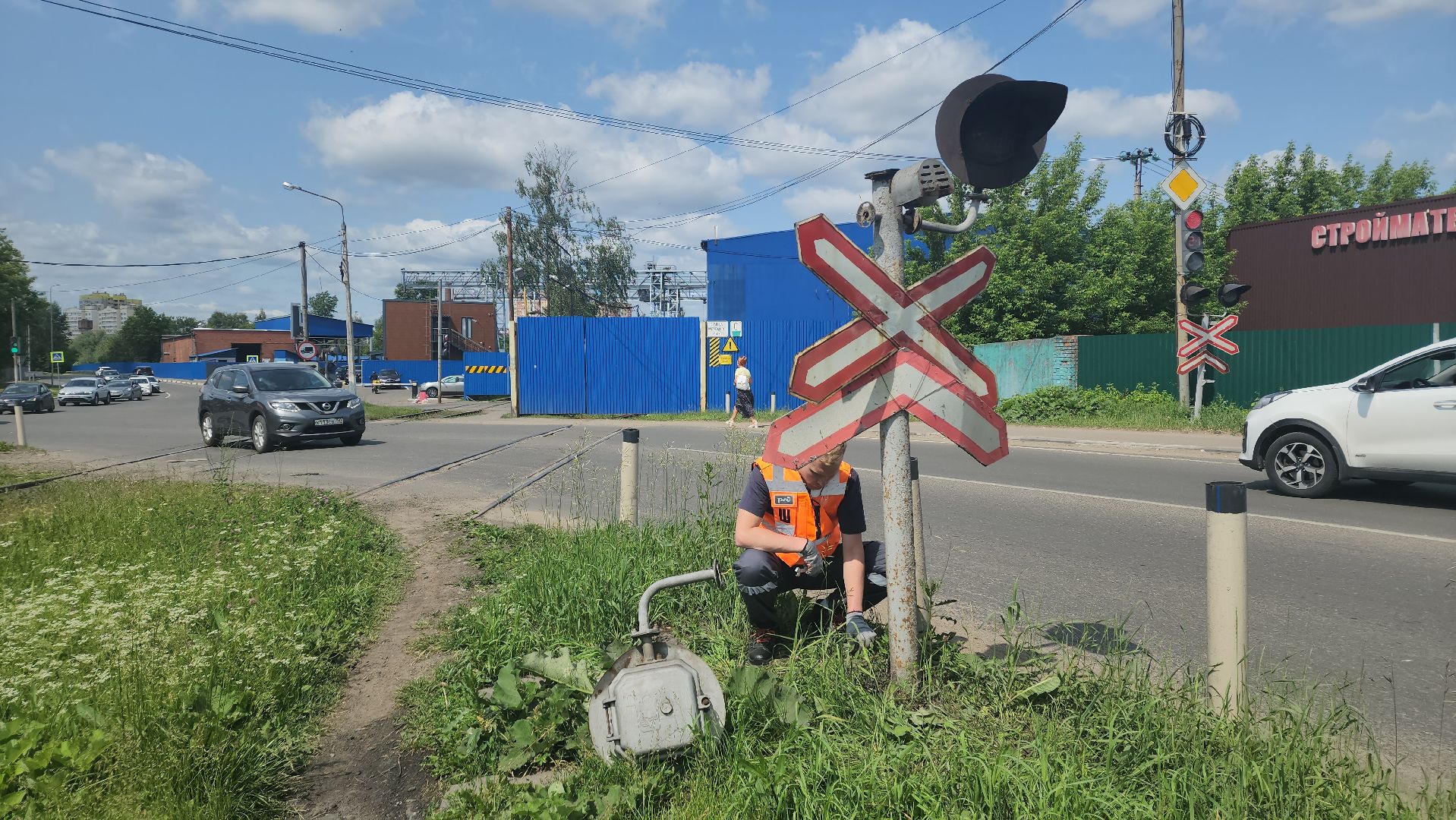 ивантеевка, вертикалки, ржд, светодиоды,  железная дорога, светофор, железнодорожные пути, железнодорожный переезд,