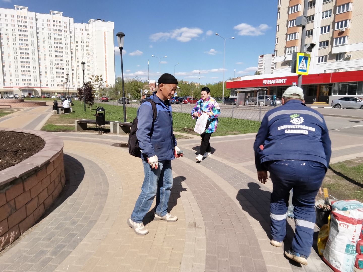 Балашиха, Благоустройство Балашиха, клумбы, растения, цветы, деревья, Гинкго Билоба, косметический ремонт, сквер на проспекте Героев