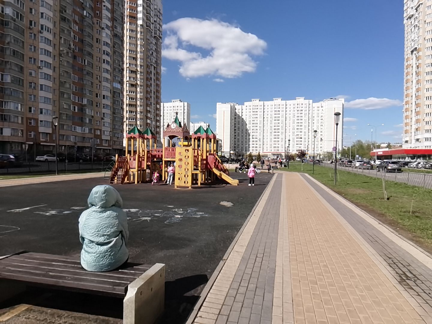 Балашиха, Благоустройство Балашиха, клумбы, растения, цветы, деревья, Гинкго Билоба, косметический ремонт, сквер на проспекте Героев