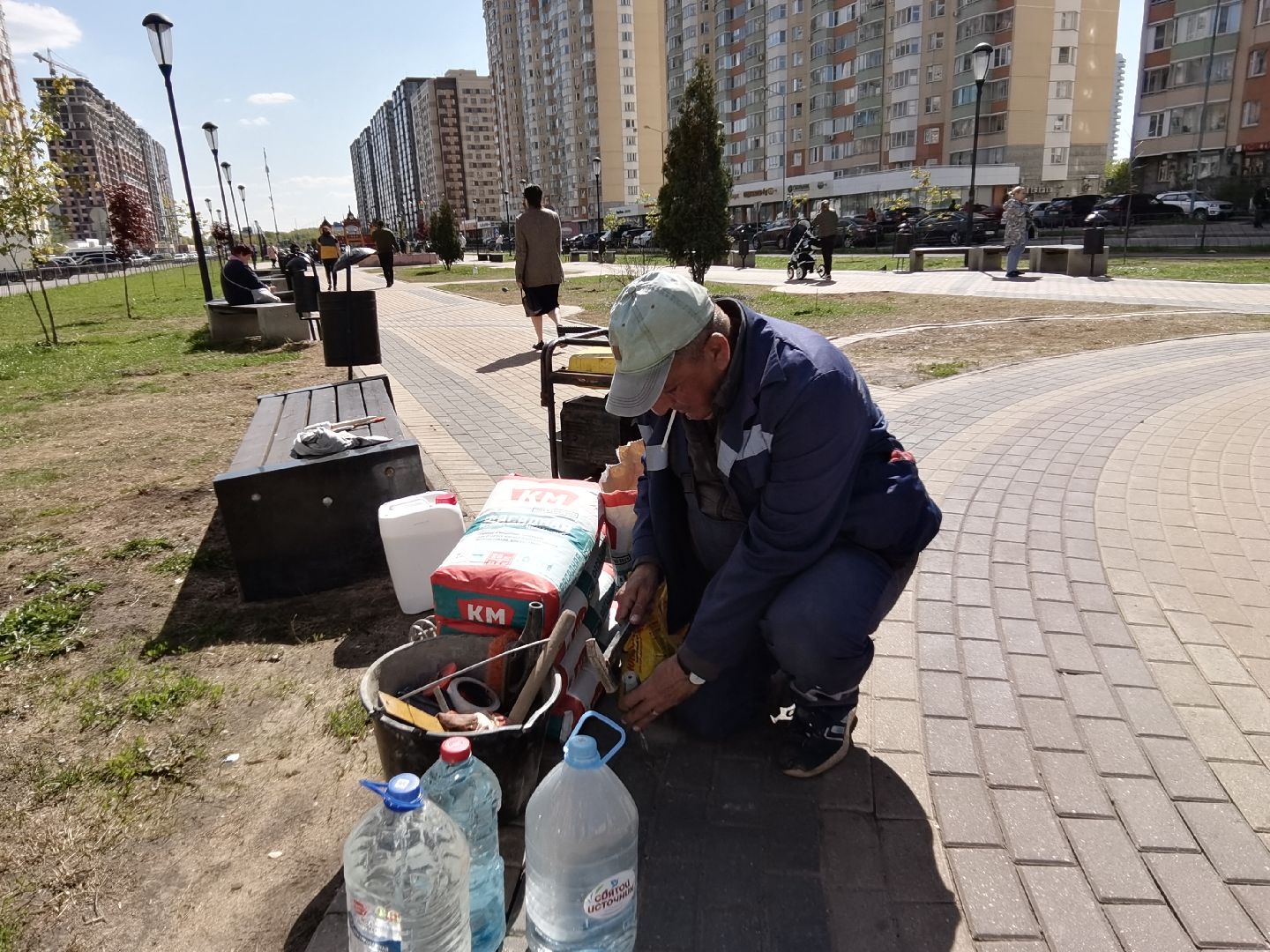 Балашиха, Благоустройство Балашиха, клумбы, растения, цветы, деревья, Гинкго Билоба, косметический ремонт, сквер на проспекте Героев