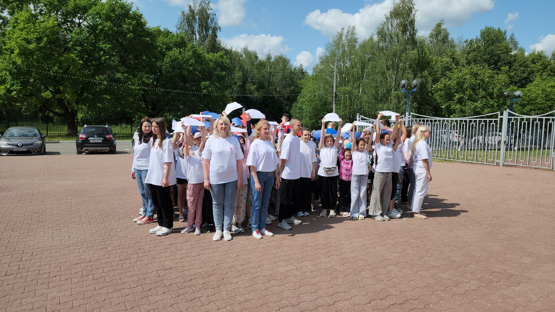 кашира, акция, флешмоб, движение первых, орлята россии, день россии,