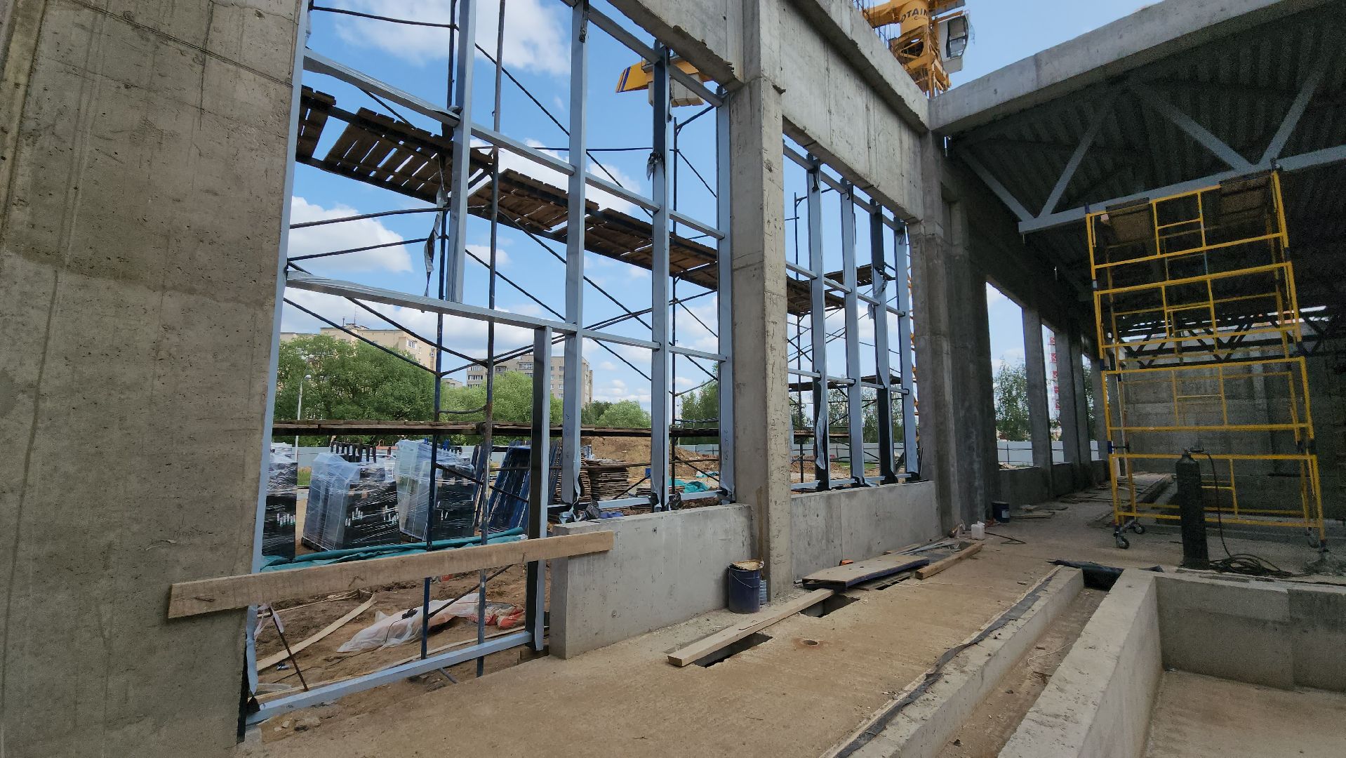 Строительство фока, Бассейн, Лобня,