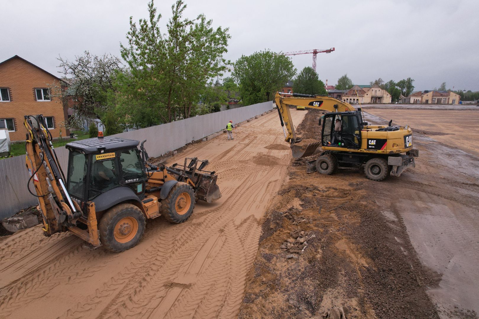 видео с коптера, стадион строитель, ремонт стадиона в клину,