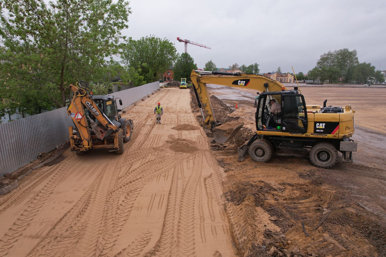 видео с коптера, стадион строитель, ремонт стадиона в клину,