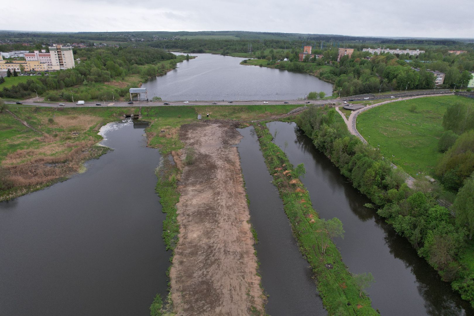 видео с коптера, очистка реки Сестра, экология подмосковья,