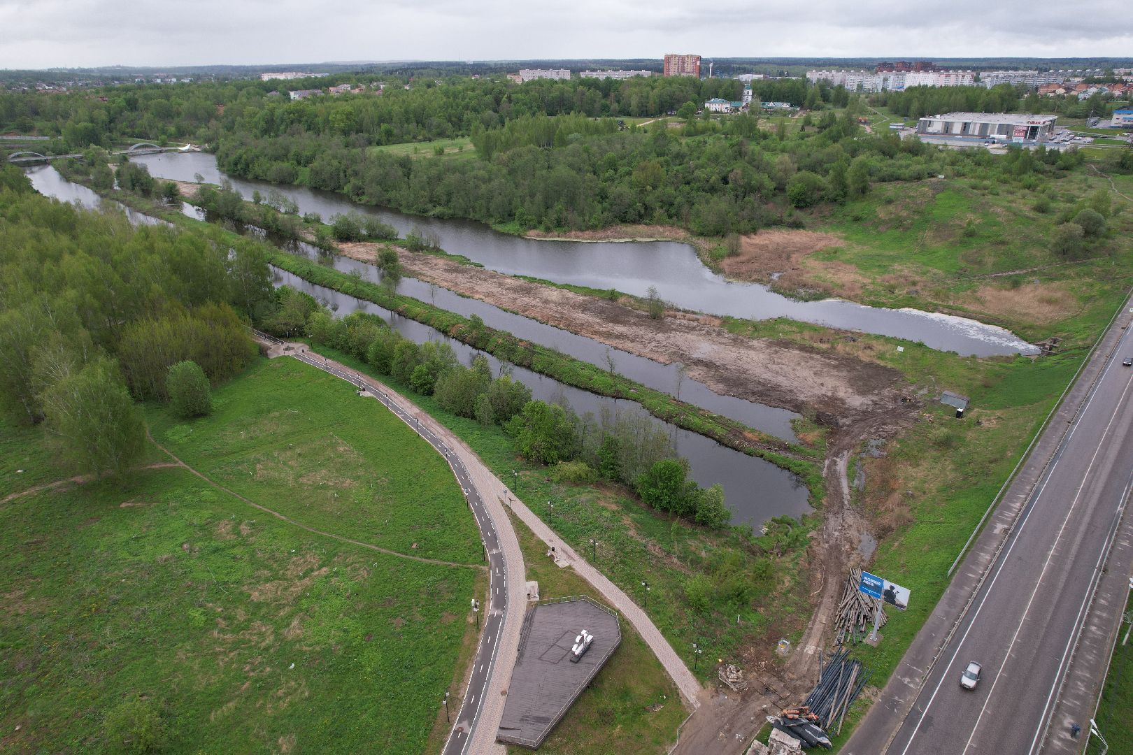 видео с коптера, очистка реки Сестра, экология подмосковья,