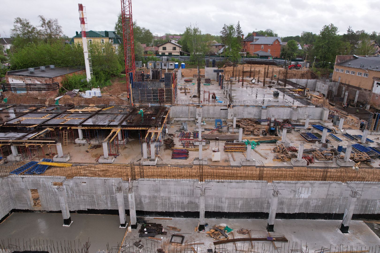 видео с коптера, школа олимпийского резерва в клину, спорт в клину,