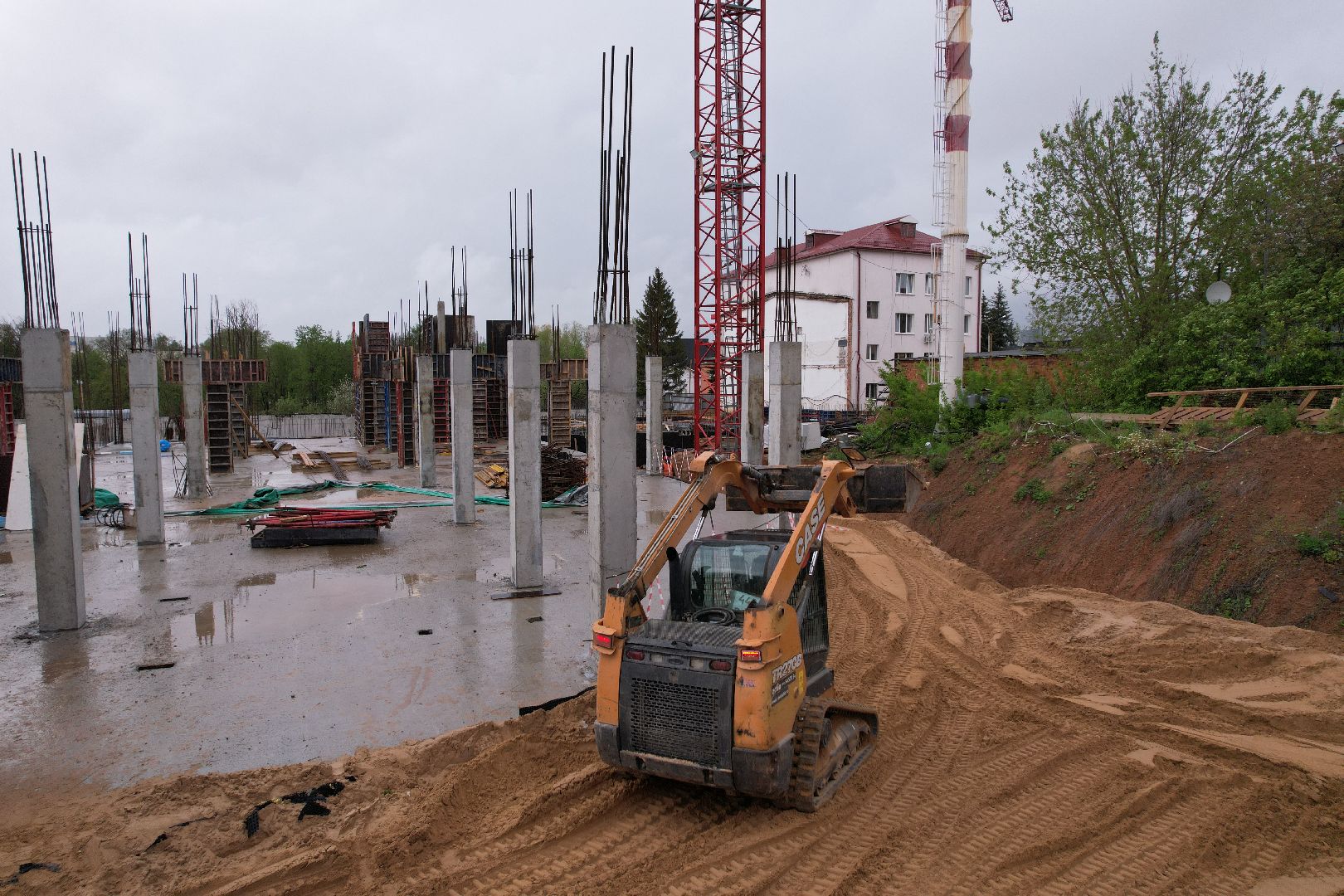 видео с коптера, школа олимпийского резерва в клину, спорт в клину,
