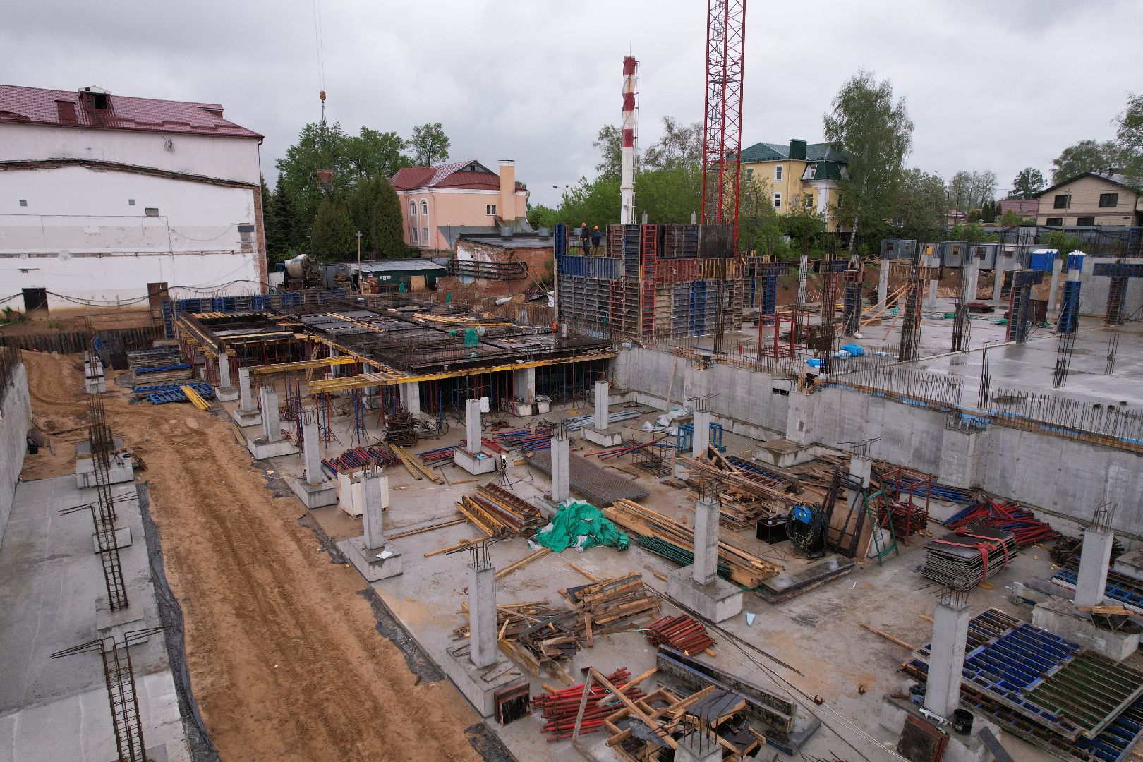 видео с коптера, школа олимпийского резерва в клину, спорт в клину,