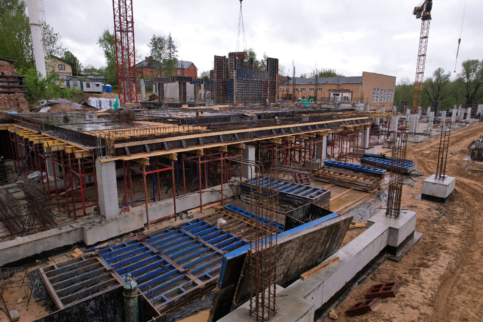 видео с коптера, школа олимпийского резерва в клину, спорт в клину,