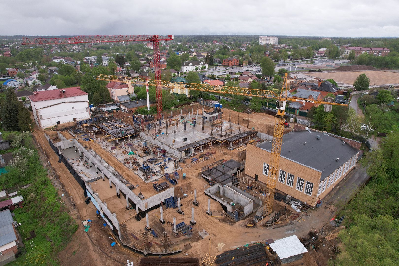 видео с коптера, школа олимпийского резерва в клину, спорт в клину,