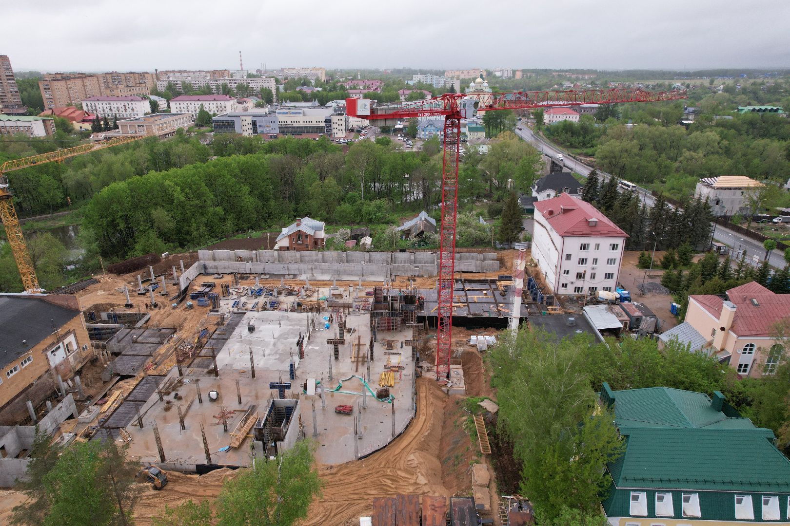 видео с коптера, школа олимпийского резерва в клину, спорт в клину,