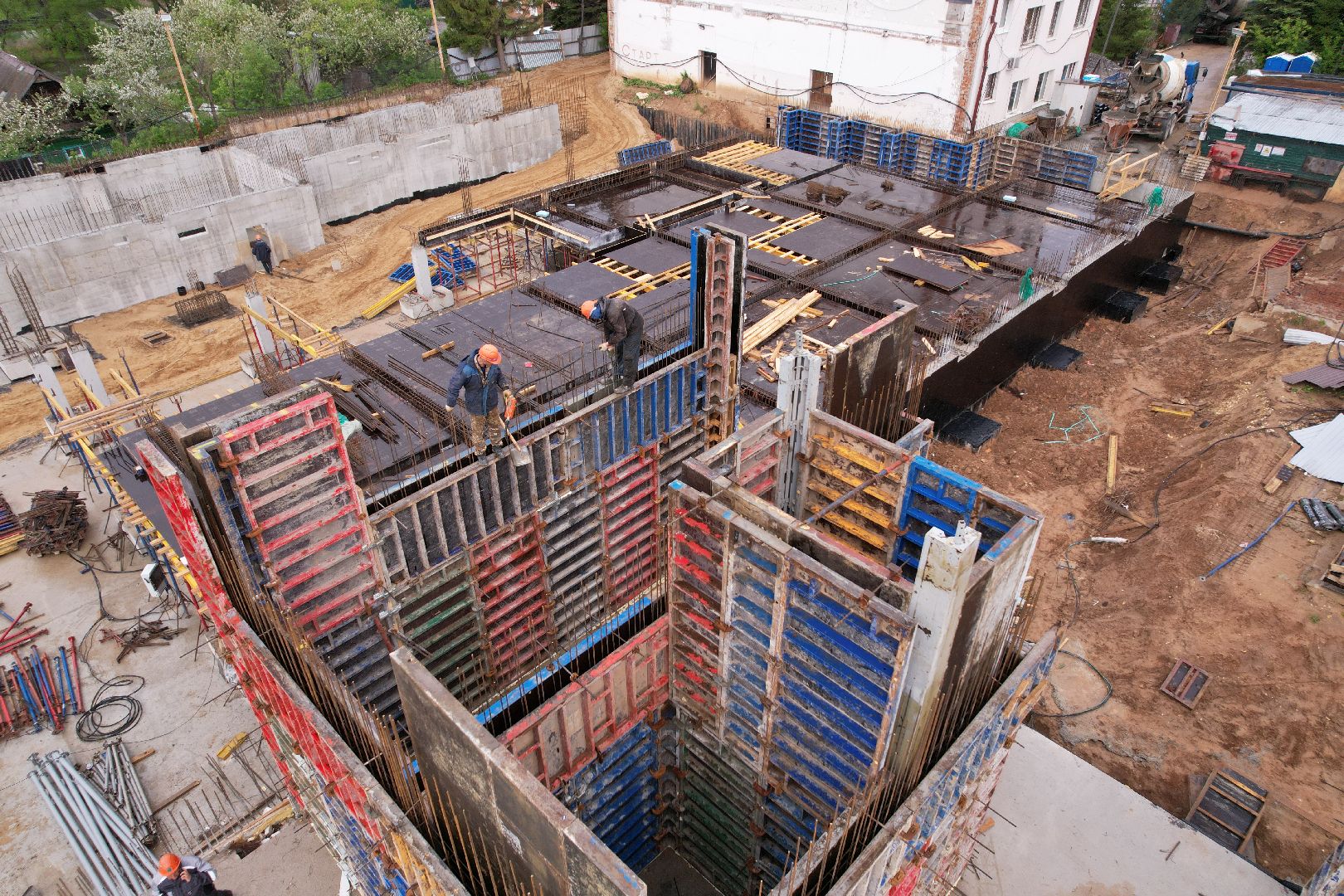 видео с коптера, школа олимпийского резерва в клину, спорт в клину,