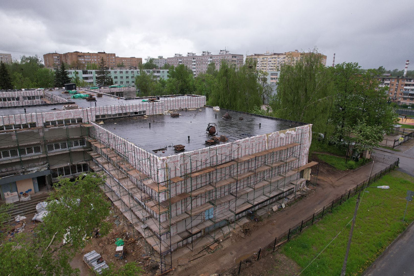 видео с коптера, гимназия им ВН Татищева, образование в клину,