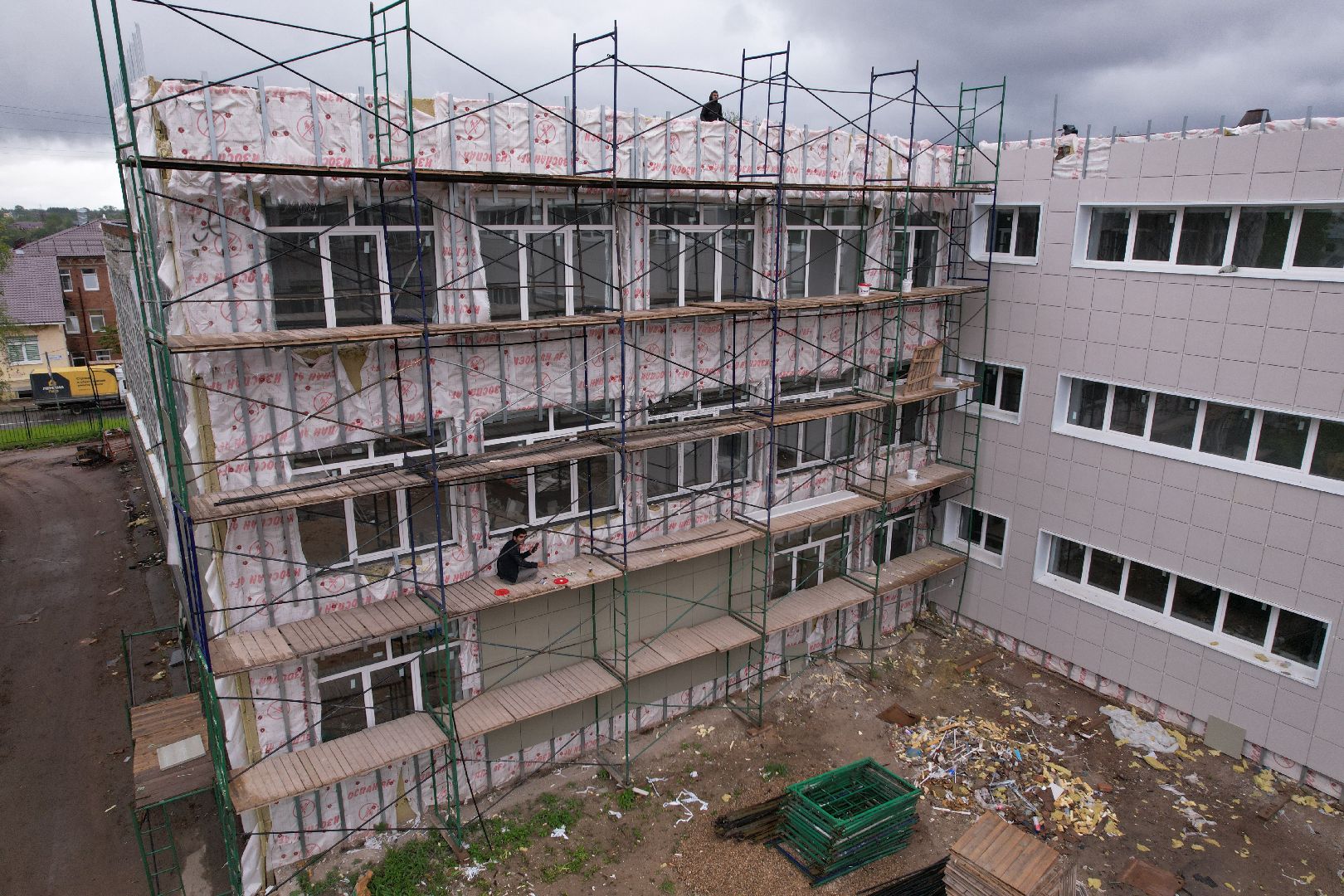 видео с коптера, гимназия им ВН Татищева, образование в клину,