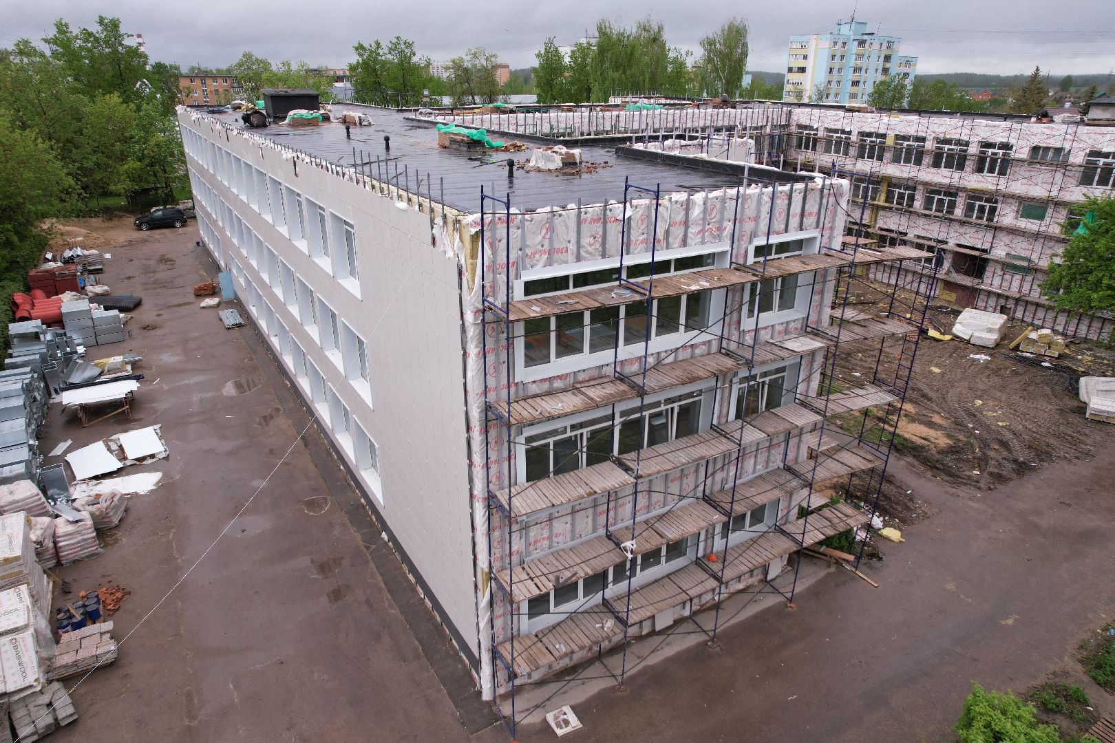 видео с коптера, гимназия им ВН Татищева, образование в клину,