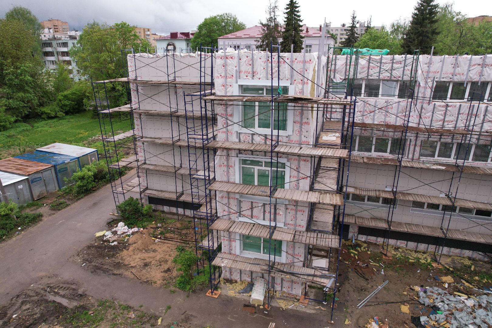 видео с коптера, гимназия им ВН Татищева, образование в клину,