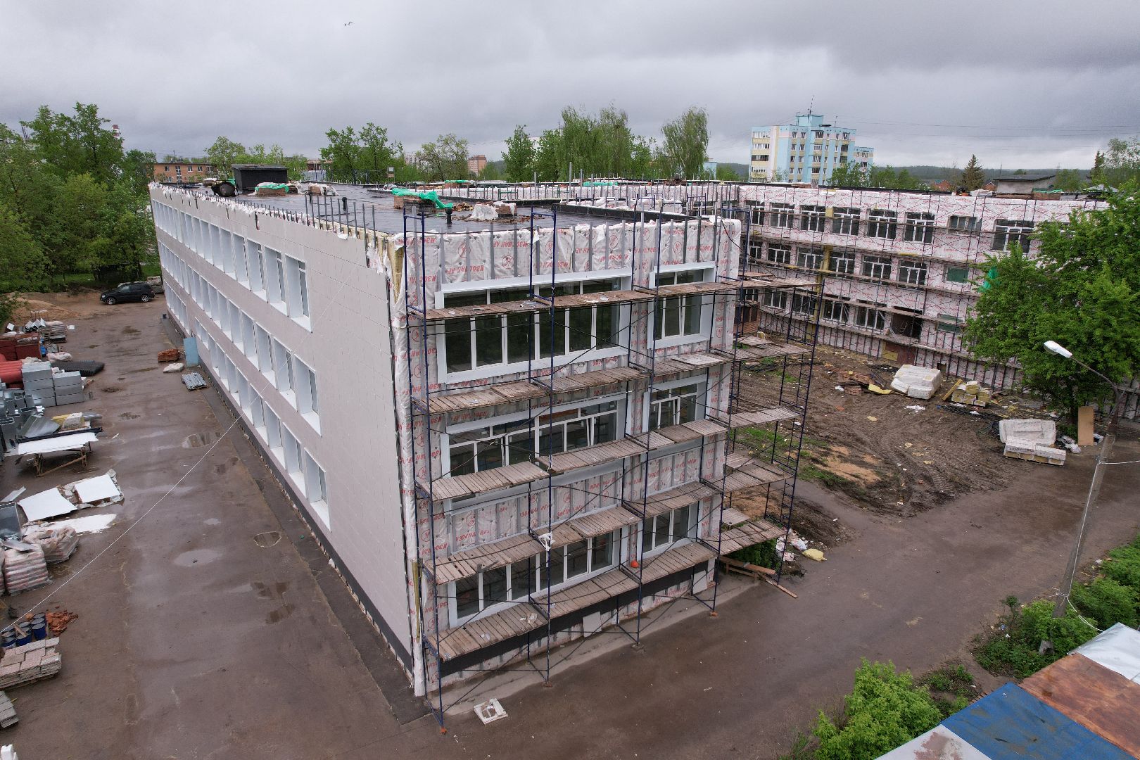 видео с коптера, гимназия им ВН Татищева, образование в клину,