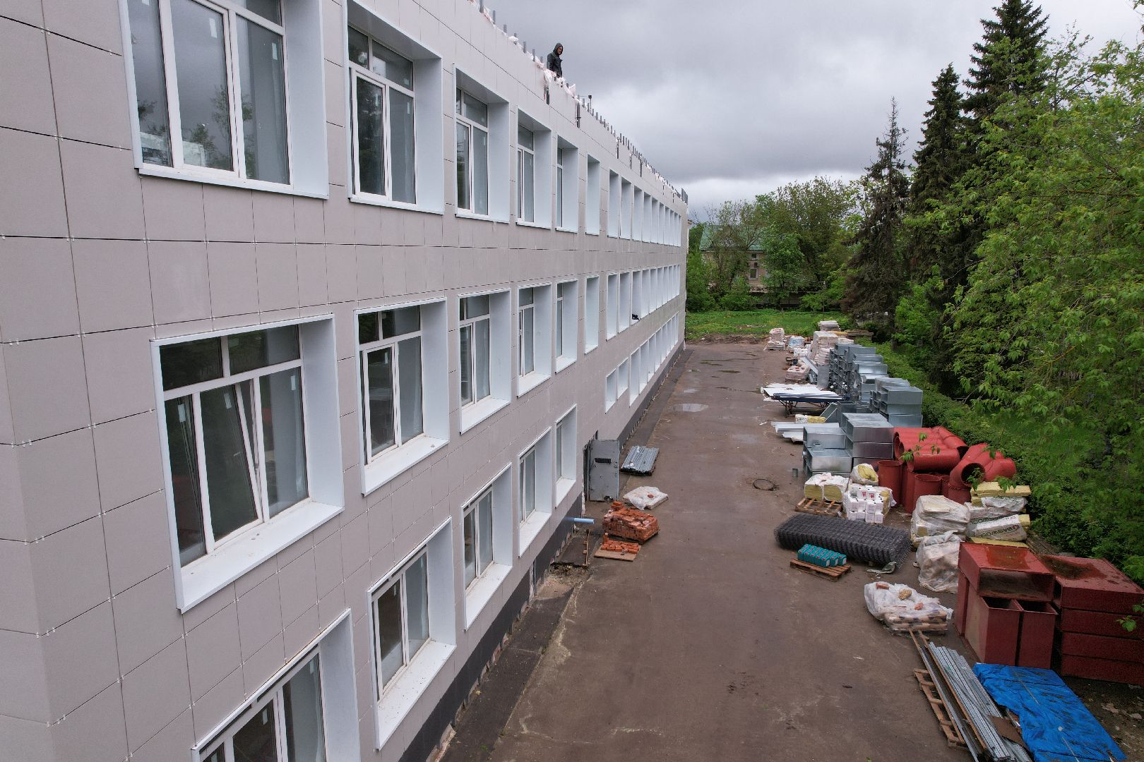 видео с коптера, гимназия им ВН Татищева, образование в клину,