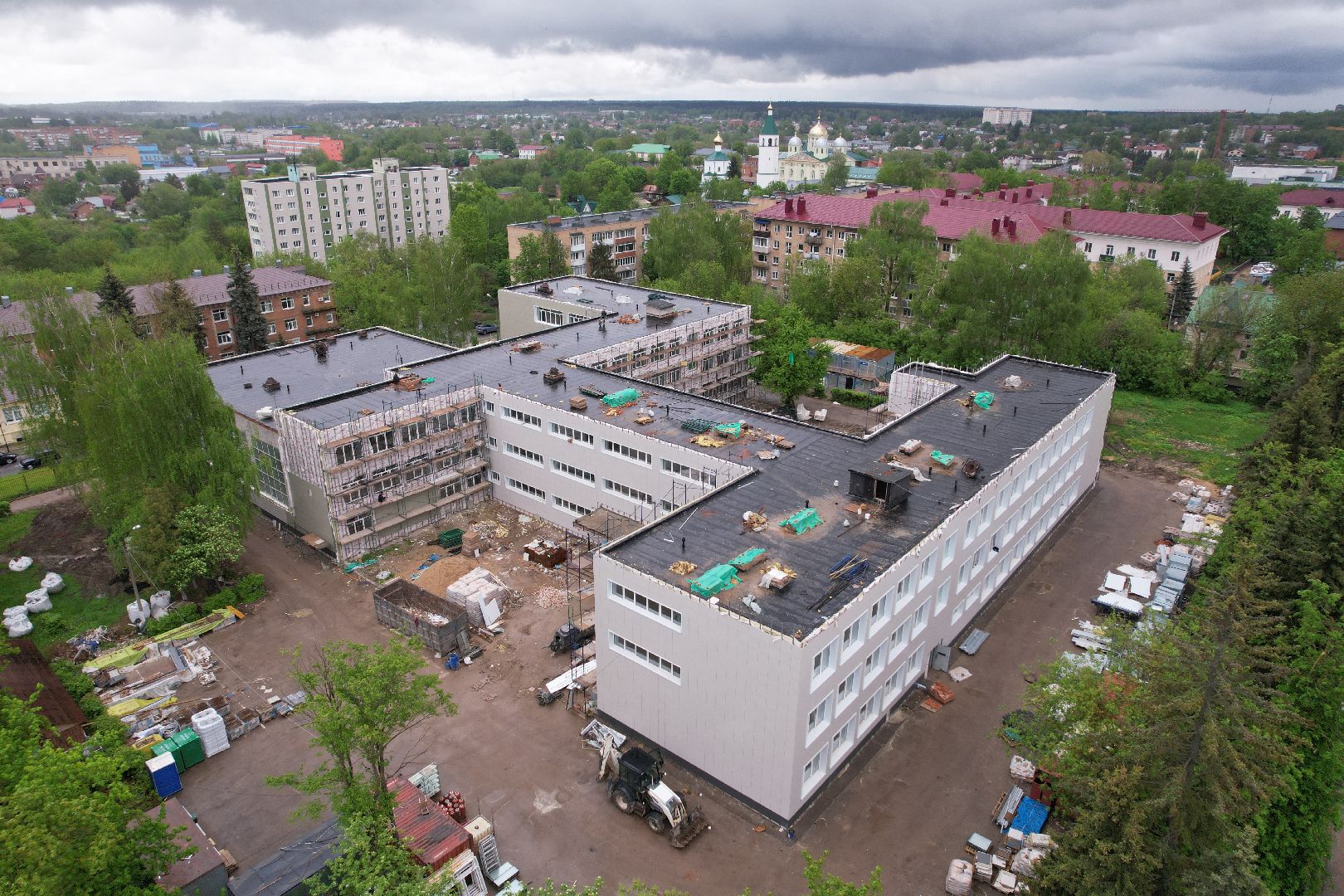 видео с коптера, гимназия им ВН Татищева, образование в клину,