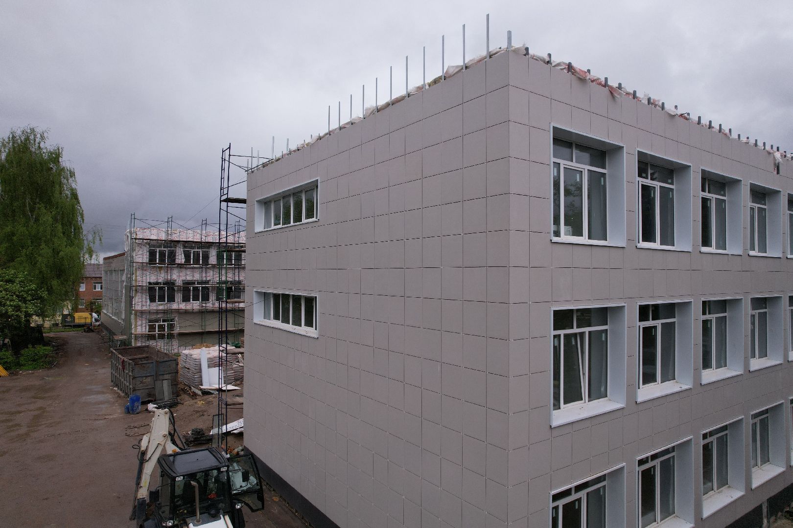 видео с коптера, гимназия им ВН Татищева, образование в клину,