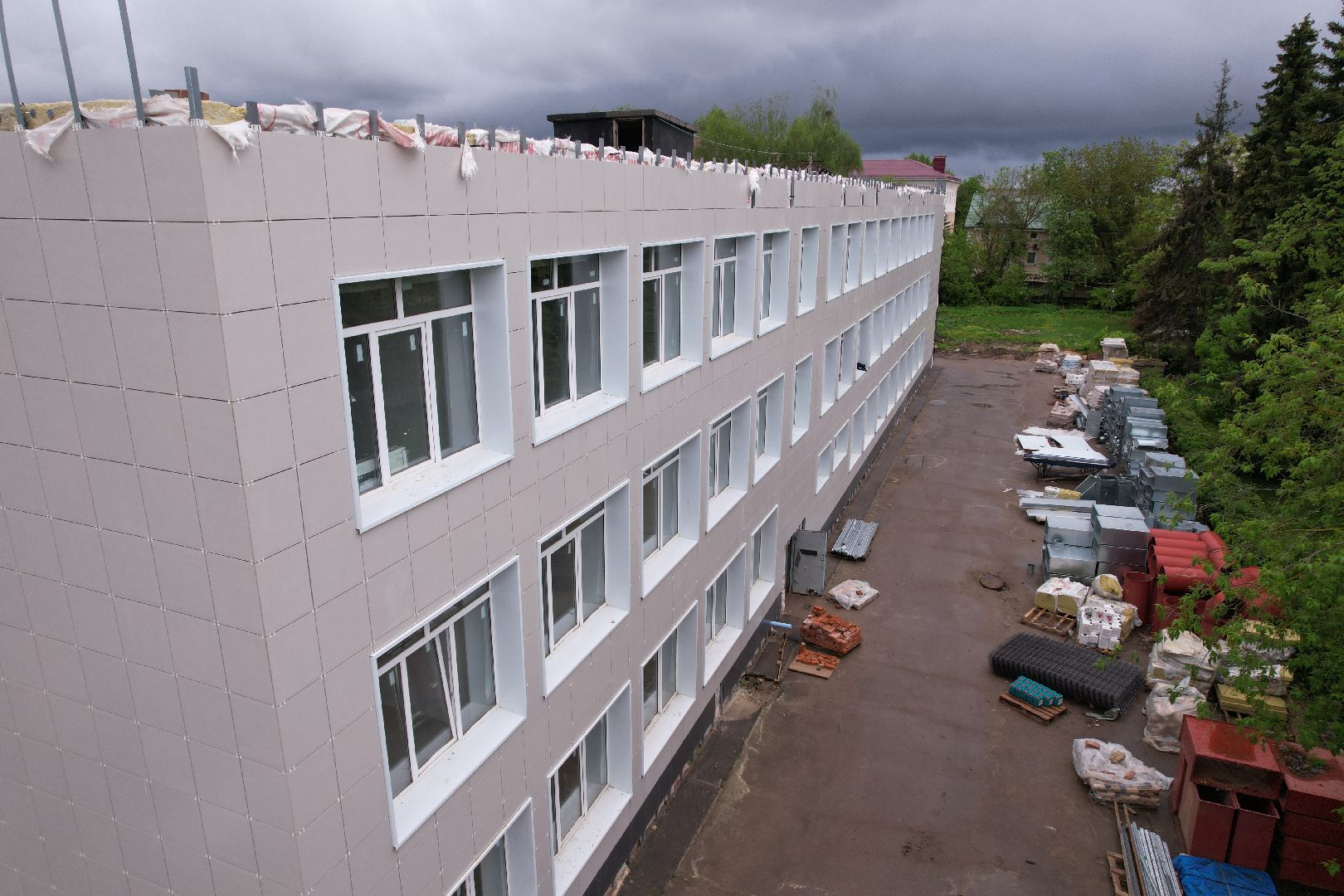 видео с коптера, гимназия им ВН Татищева, образование в клину,