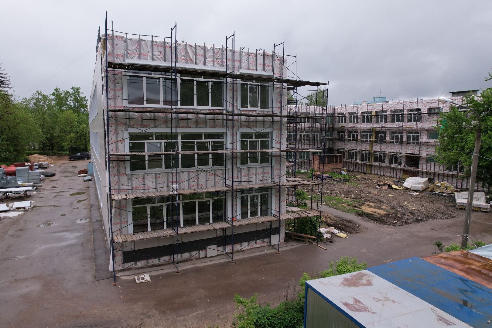 видео с коптера, гимназия им ВН Татищева, образование в клину,