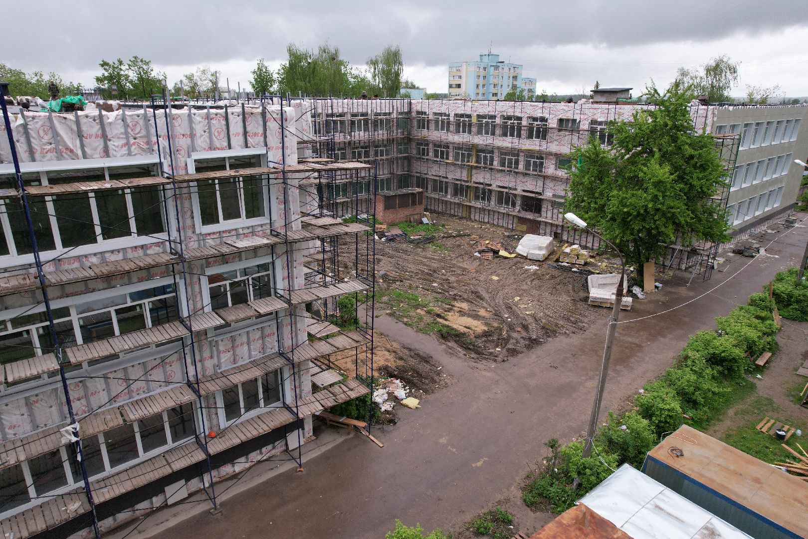 видео с коптера, гимназия им ВН Татищева, образование в клину,