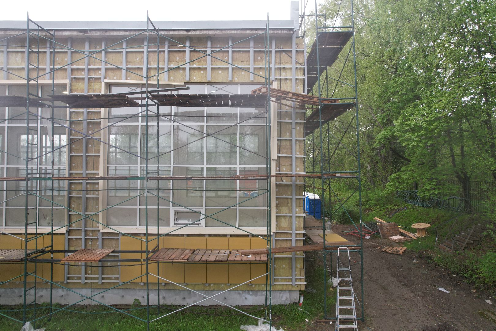 видео с коптера, школа содружество высоковск,