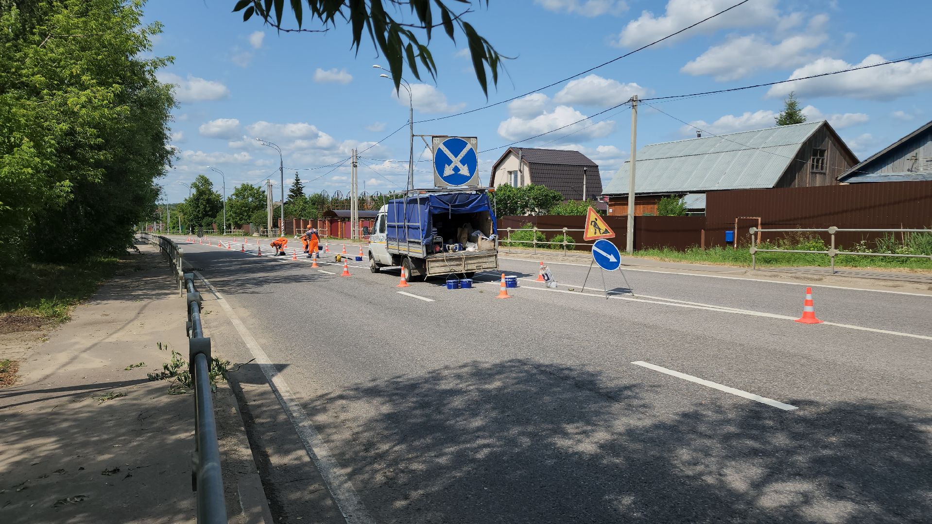 ступино, дороги, дорожная разметка,