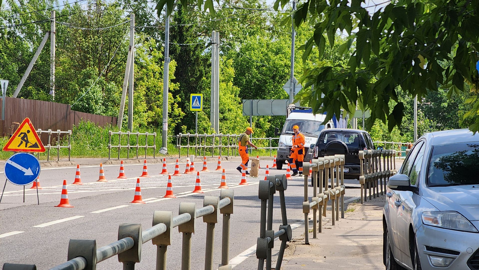 ступино, дороги, дорожная разметка,