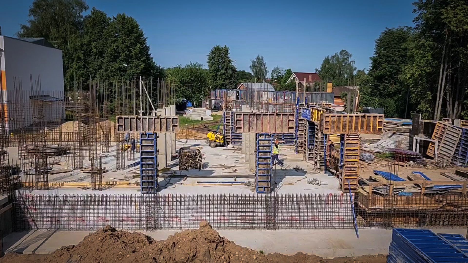 бронницы , строительство пристройки к лицею , новый корпус лицея в бронницах,