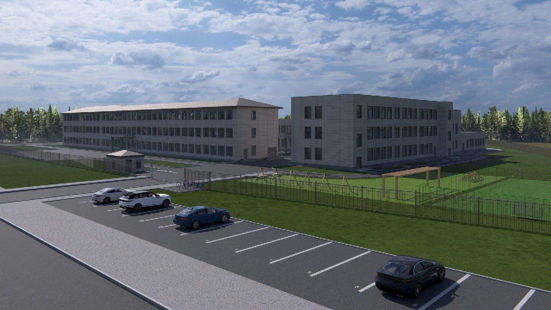 бронницы , строительство пристройки к лицею , новый корпус лицея в бронницах,