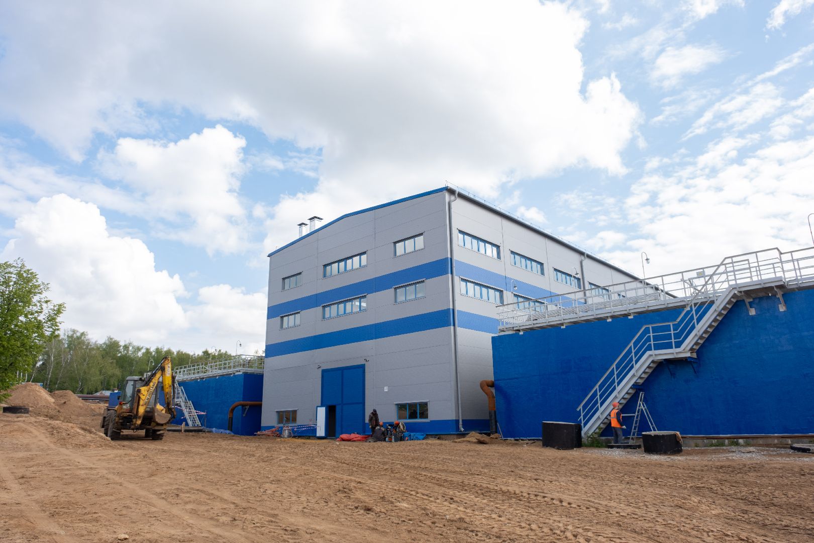 лыткарино, строительство, очистные в лыткарине, очистные сооружения,