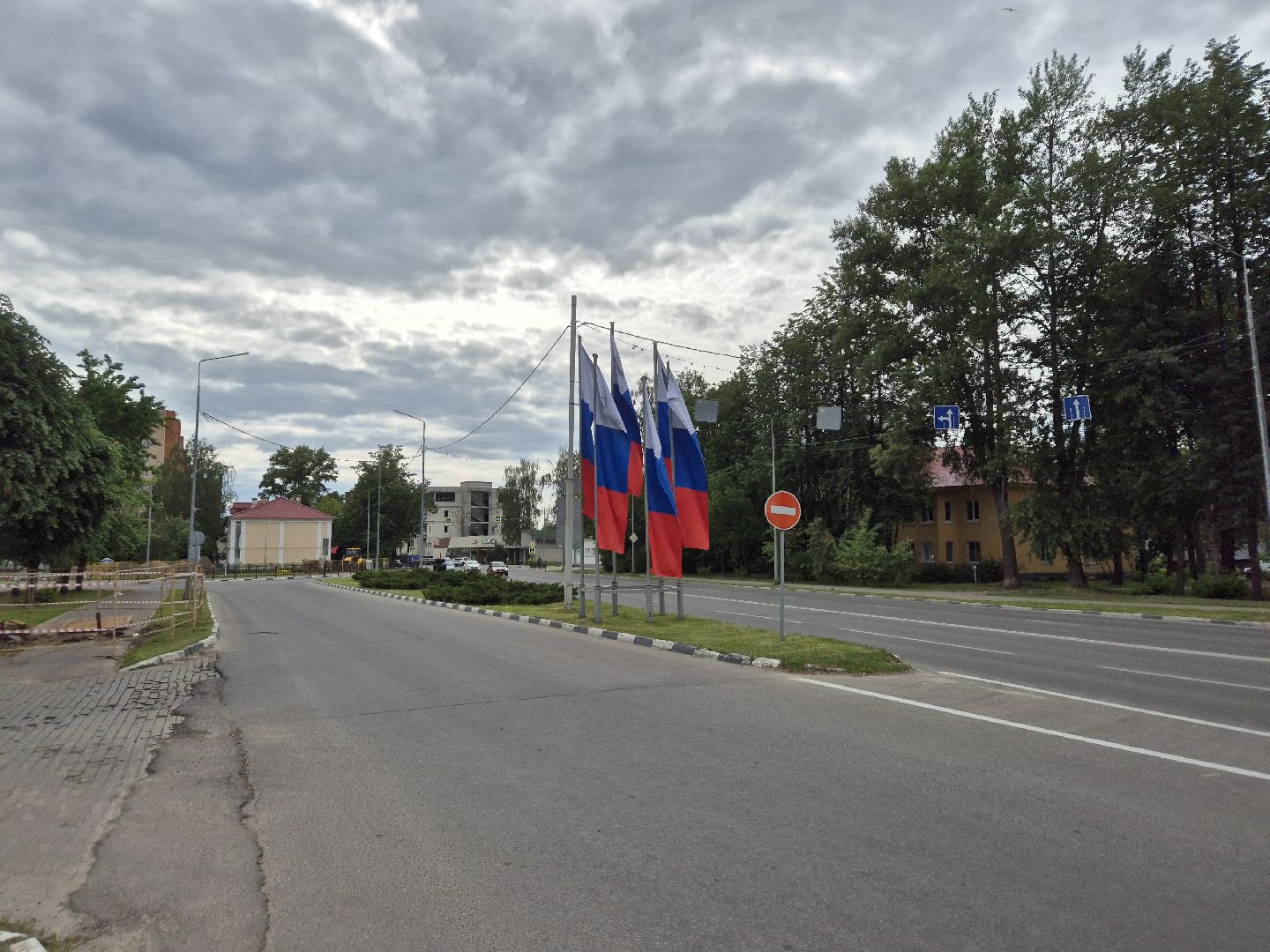 дубна, деньроссии, триколор, украшениедубны,