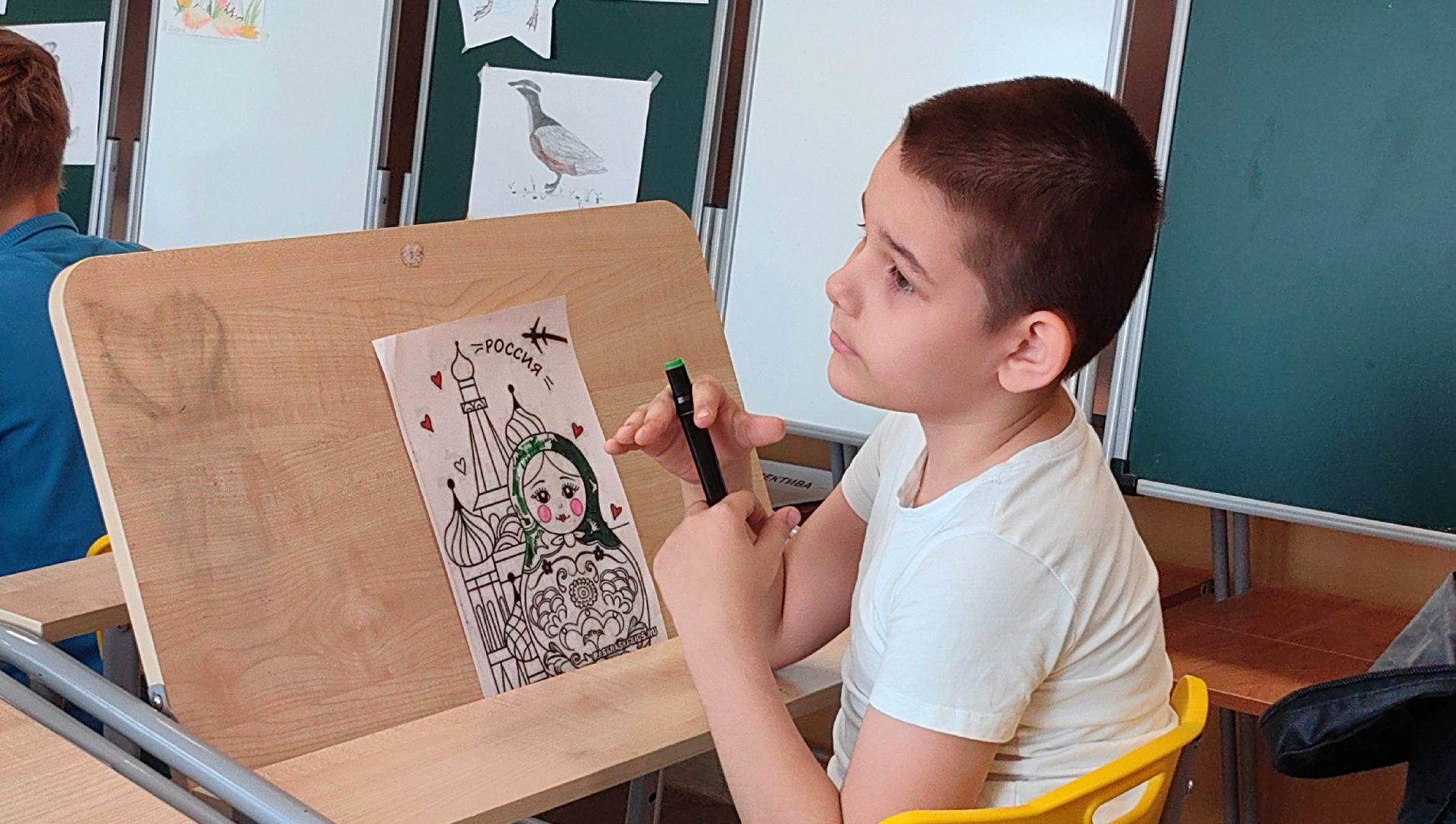 флешмоб, день россии, лагерь, символы,