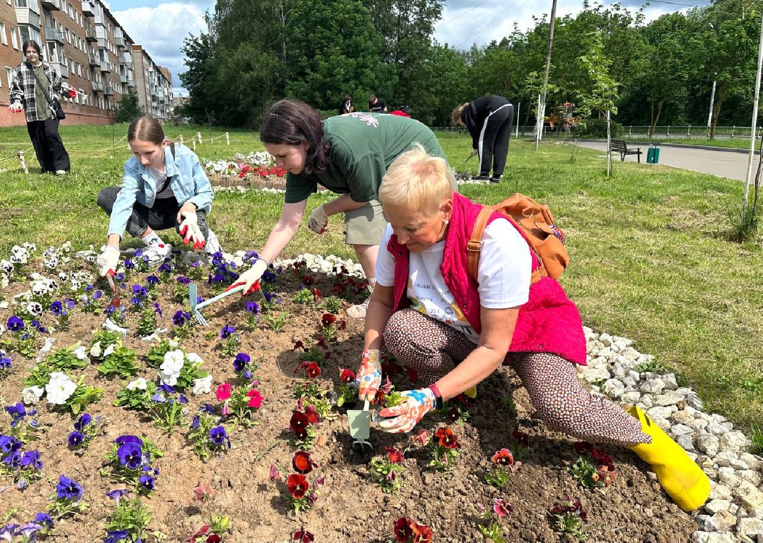красноармейск, городской округ пушкинский, экологическая бригада, городские цветники,