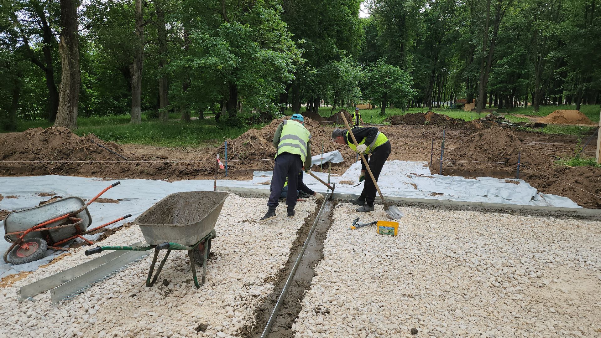 благоустройство парка, щёлково, городской парк,