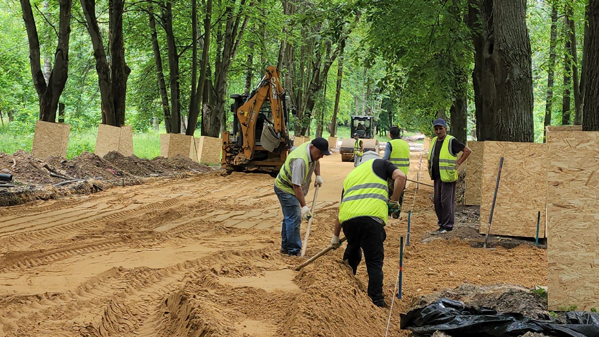 благоустройство парка, щёлково, городской парк,