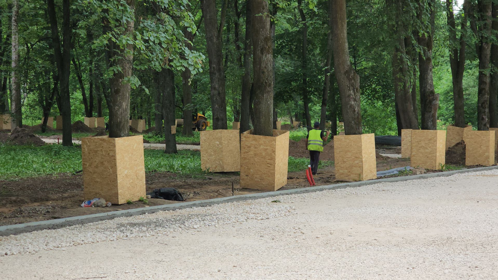 благоустройство парка, щёлково, городской парк,