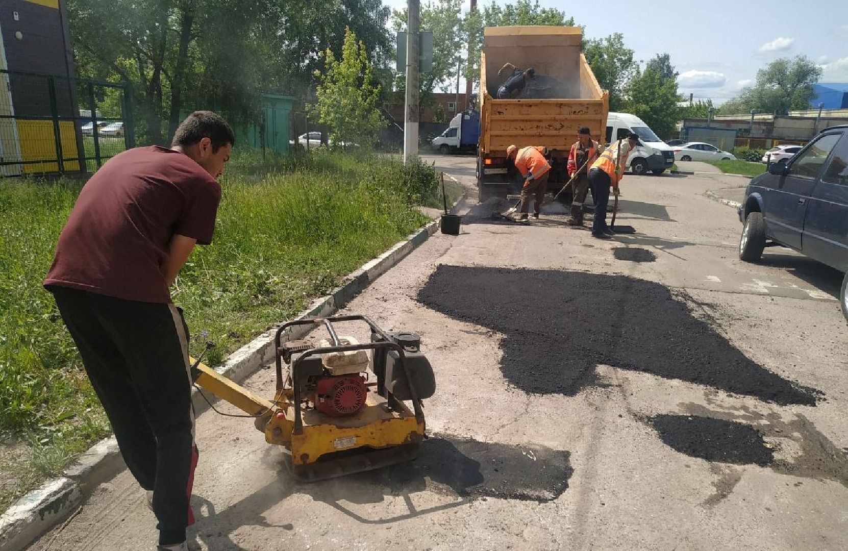 ивантеевка, вертикалки, ямочный ремонт, внутриквартальная дорога, проезд, ямы на дорогах, коммунальная служба,