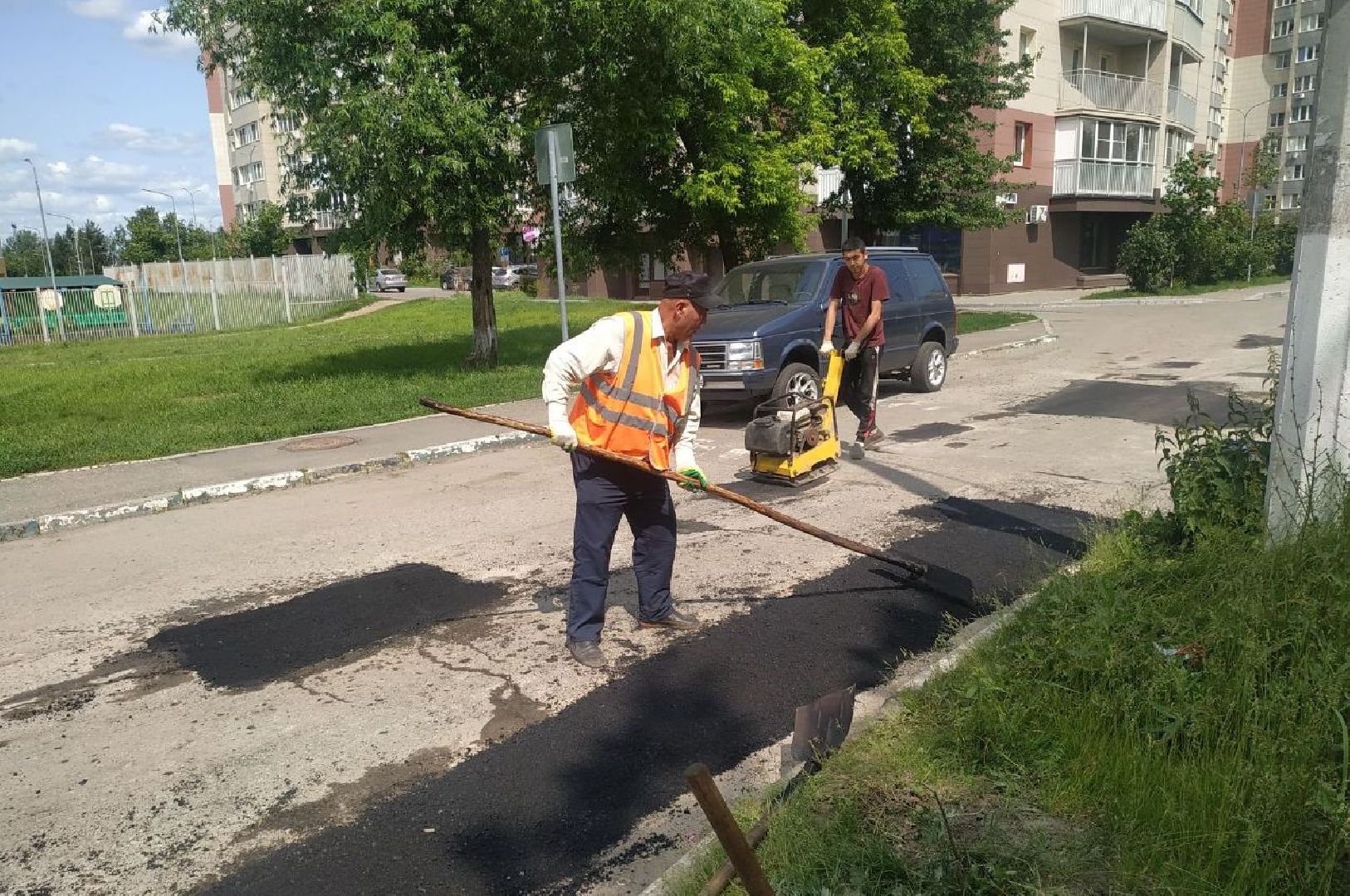 ивантеевка, вертикалки, ямочный ремонт, внутриквартальная дорога, проезд, ямы на дорогах, коммунальная служба,