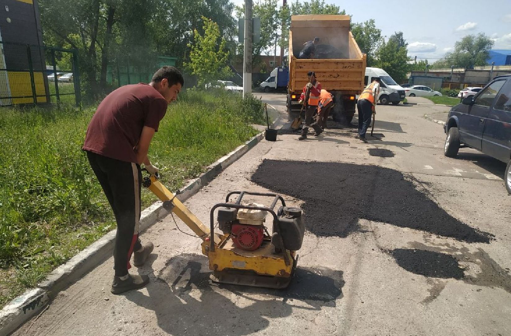 ивантеевка, вертикалки, ямочный ремонт, внутриквартальная дорога, проезд, ямы на дорогах, коммунальная служба,