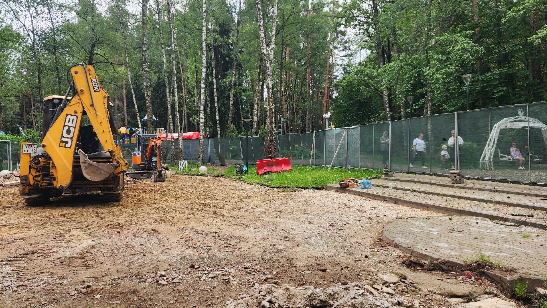 строительство, демонтаж, зона отдыха, место отыха, парк, парк елочки, домодедово,  благоустройство,