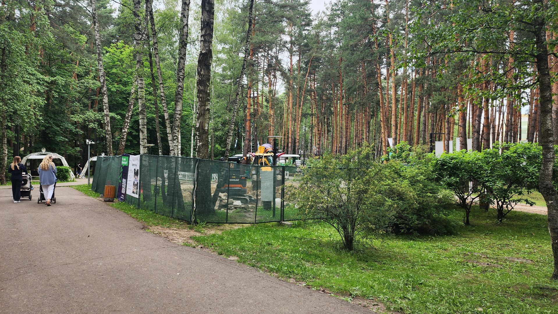 строительство, демонтаж, зона отдыха, место отыха, парк, парк елочки, домодедово,  благоустройство,