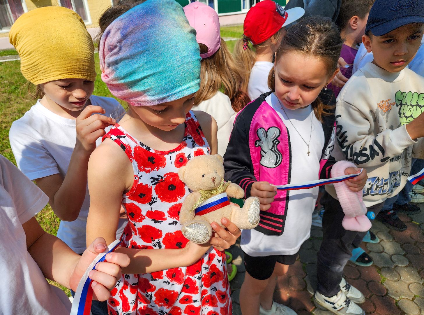 Подольск, День России, Лагерь Ромашка, Дети, Патриотизм, Рисунки мелом,конкурс рисунков,