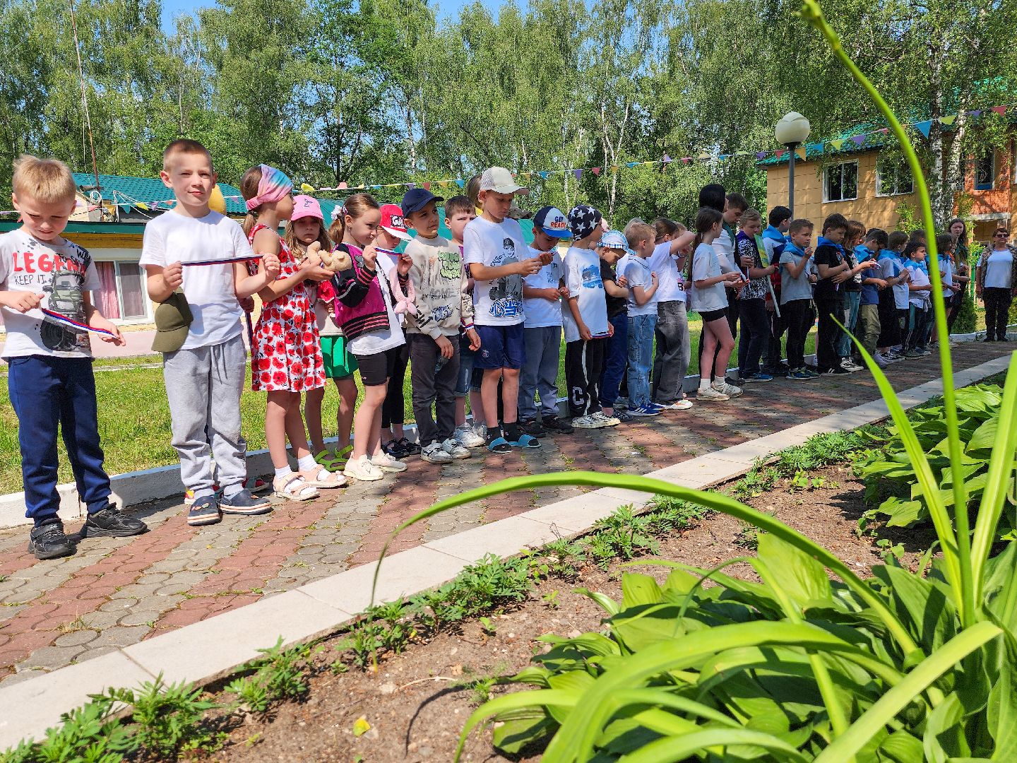 Подольск, День России, Лагерь Ромашка, Дети, Патриотизм, Рисунки мелом,конкурс рисунков,