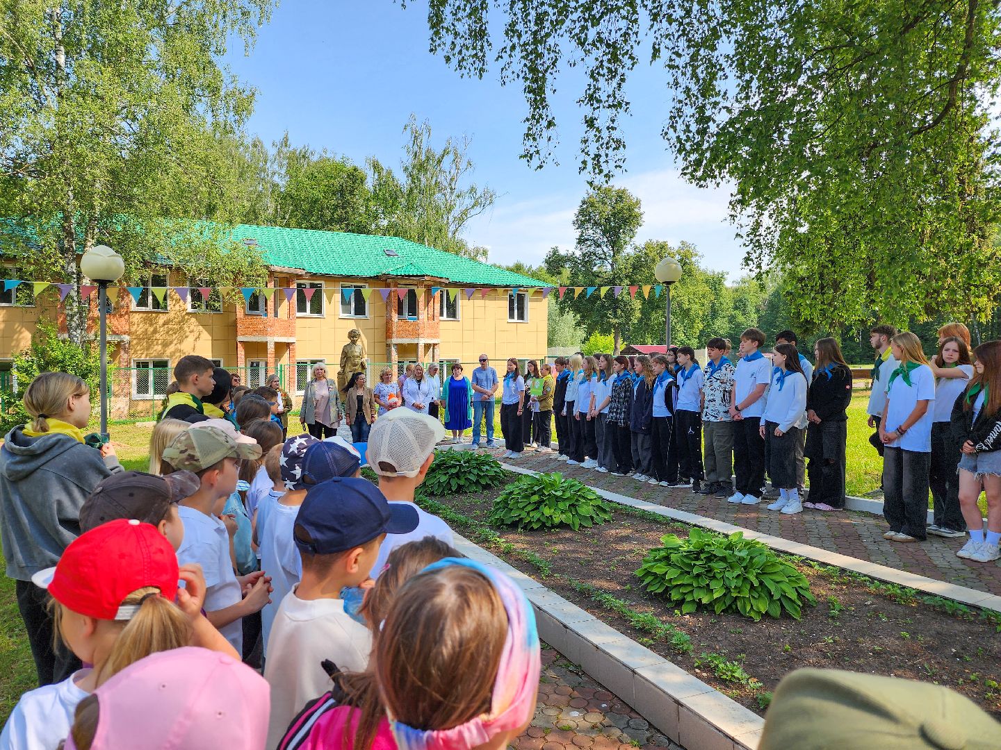 Подольск, День России, Лагерь Ромашка, Дети, Патриотизм, Рисунки мелом,конкурс рисунков,