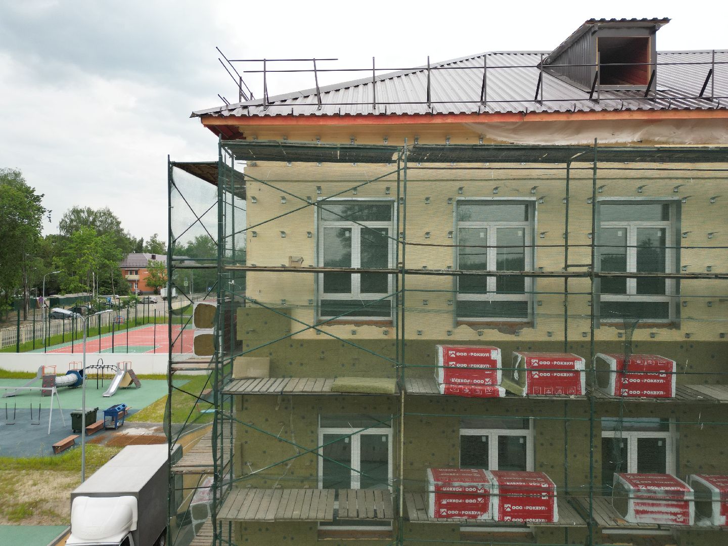 видео с коптера, школа в поварово, школа в солнечногорске,