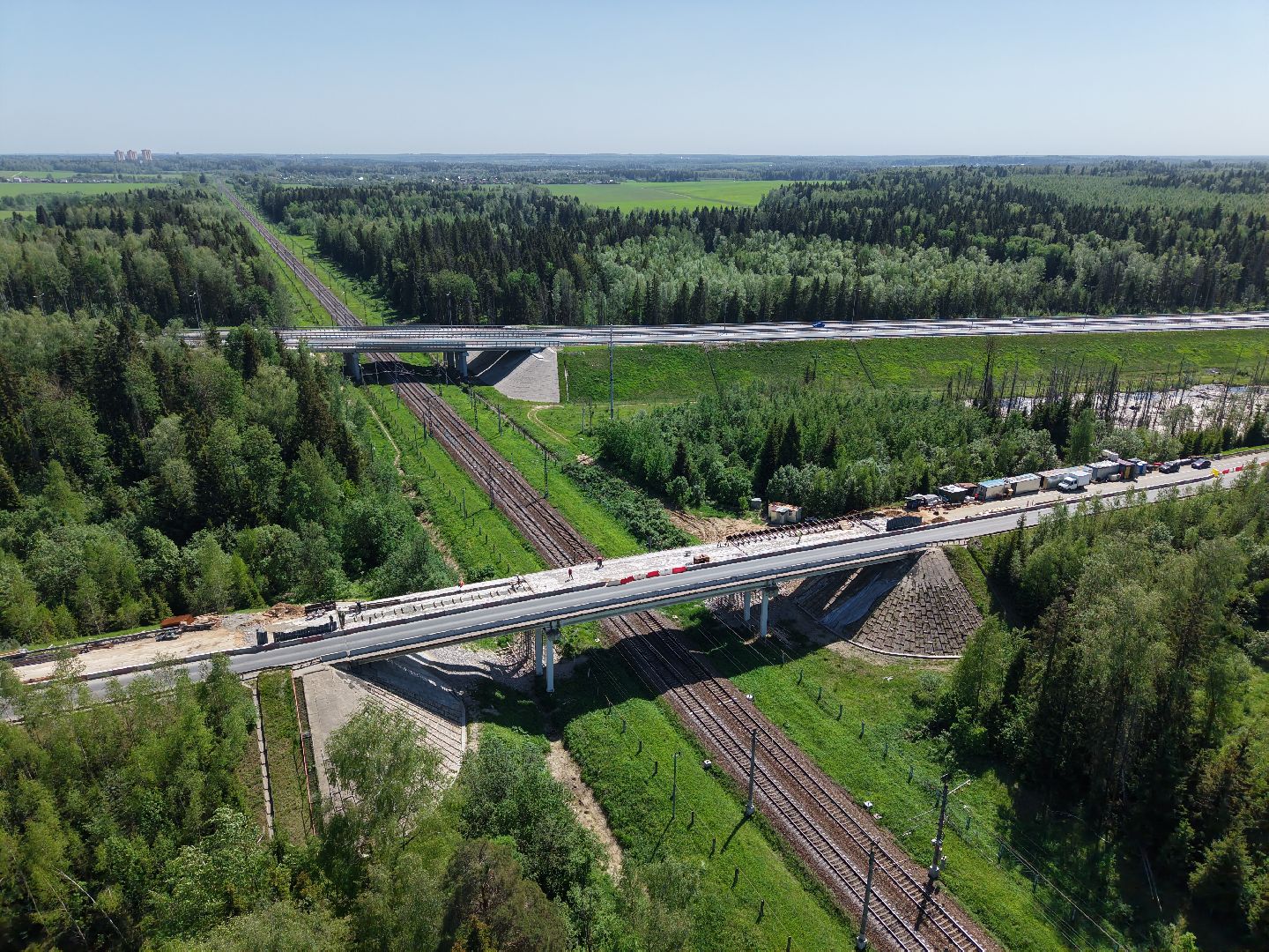 видео с коптера,  ремонт путепровода, обуховское шоссе,